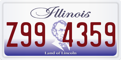 IL license plate Z994359