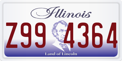 IL license plate Z994364