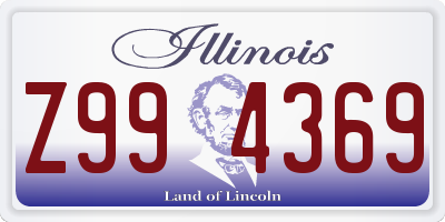 IL license plate Z994369