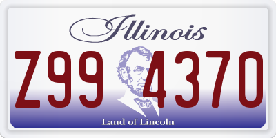 IL license plate Z994370