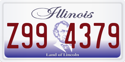IL license plate Z994379