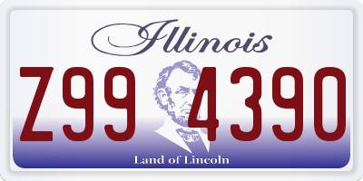 IL license plate Z994390