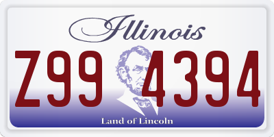 IL license plate Z994394