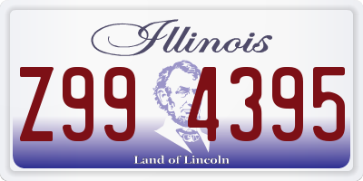 IL license plate Z994395