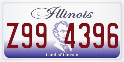 IL license plate Z994396