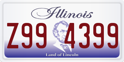 IL license plate Z994399