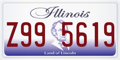 IL license plate Z995619