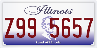 IL license plate Z995657