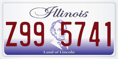 IL license plate Z995741