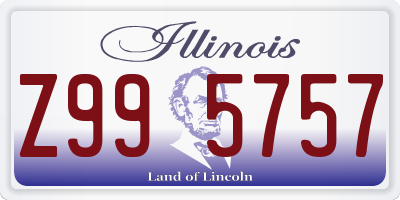 IL license plate Z995757