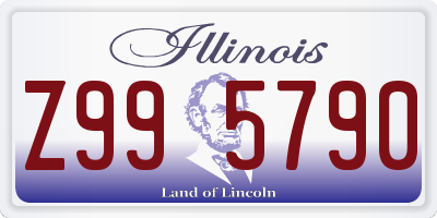IL license plate Z995790