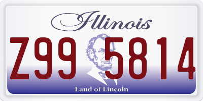 IL license plate Z995814
