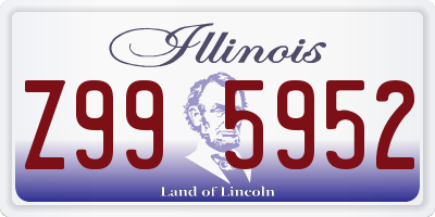 IL license plate Z995952