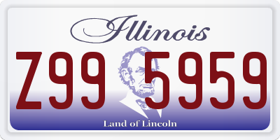 IL license plate Z995959