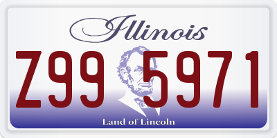 IL license plate Z995971