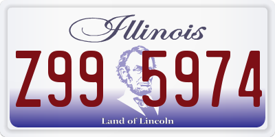 IL license plate Z995974