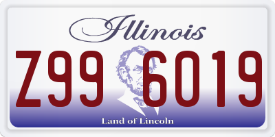 IL license plate Z996019