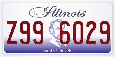 IL license plate Z996029