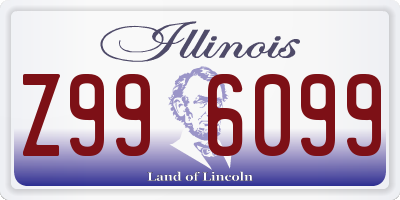 IL license plate Z996099
