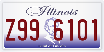 IL license plate Z996101