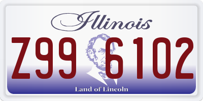 IL license plate Z996102