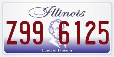 IL license plate Z996125