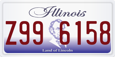 IL license plate Z996158