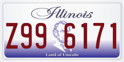 IL license plate Z996171