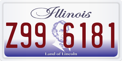 IL license plate Z996181