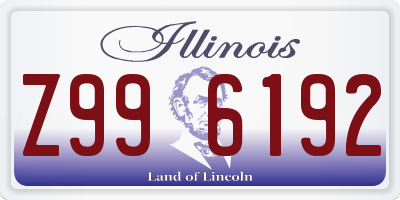 IL license plate Z996192