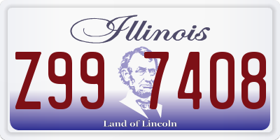 IL license plate Z997408