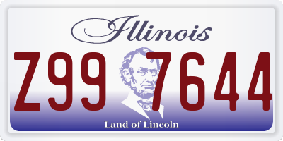 IL license plate Z997644