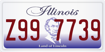 IL license plate Z997739
