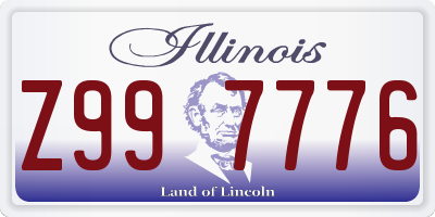 IL license plate Z997776