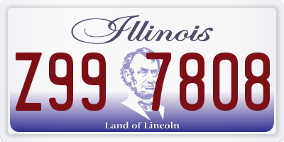 IL license plate Z997808
