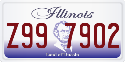IL license plate Z997902