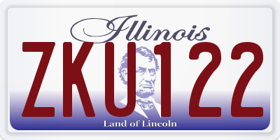 IL license plate ZKU122