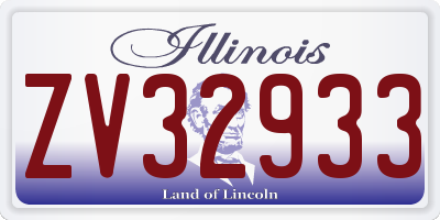 IL license plate ZV32933
