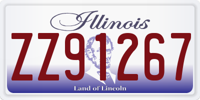 IL license plate ZZ91267
