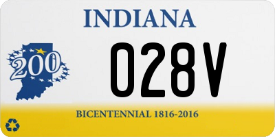 IN license plate 028V