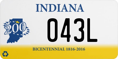IN license plate 043L