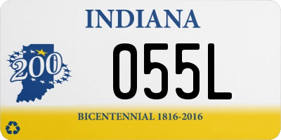 IN license plate 055L