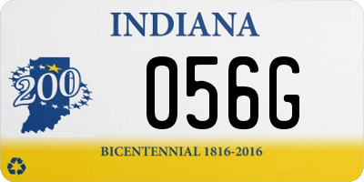 IN license plate 056G