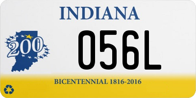 IN license plate 056L