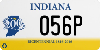 IN license plate 056P