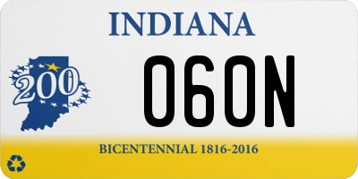 IN license plate 060N