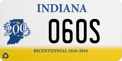 IN license plate 060S