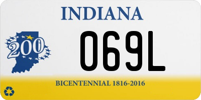 IN license plate 069L