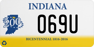 IN license plate 069U