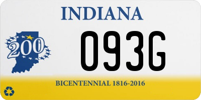 IN license plate 093G